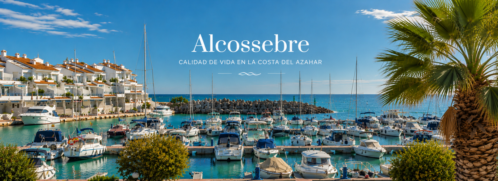 Puerto deportivo Las Fuentes en Alcossebre con estilo de vida mediterráneo en la Costa del Azahar